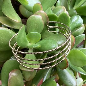 Delicate Four Wire Bangle Cuff Type Bracelet